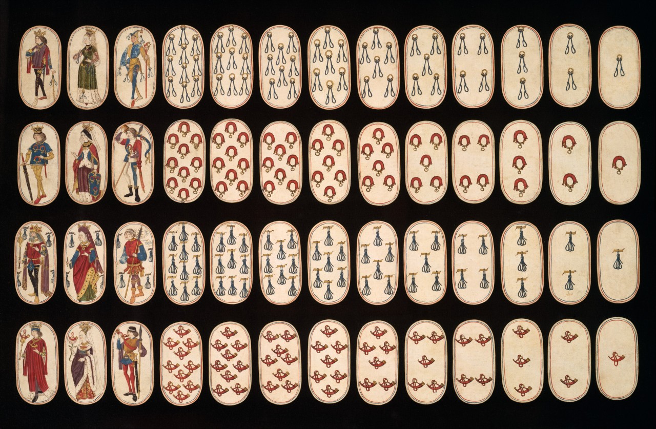 Collection of playing cards, circa 1470. Metropolitan Museum collection.