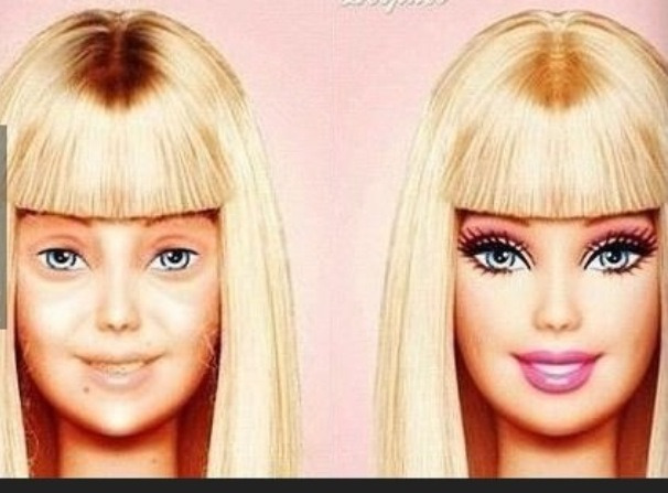 we-are-all-secretly-dead: crazijester104: neurologicanasthetic: mah—ha: Barbie without makeup I really love this photo. omg. 
