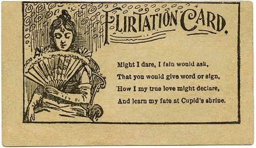 Flirtation card