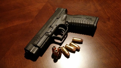 Handgun and ammunition