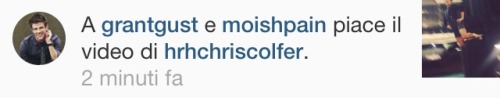 Chris Colfer Instagram - Page 26 Tumblr_n52bicE4Ho1rp74xfo1_500