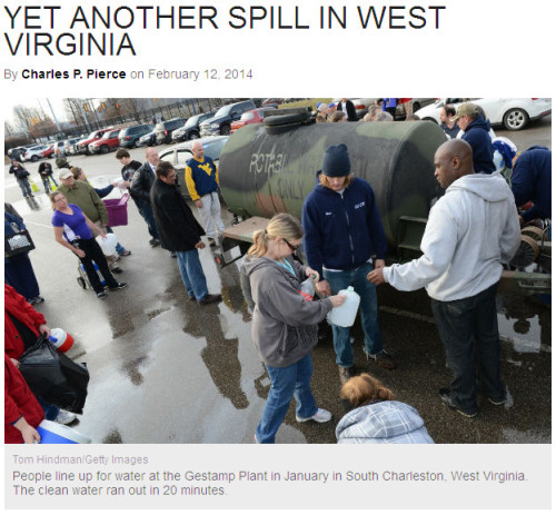 Charlie Pierce - Yet Another Spill In West Virginia