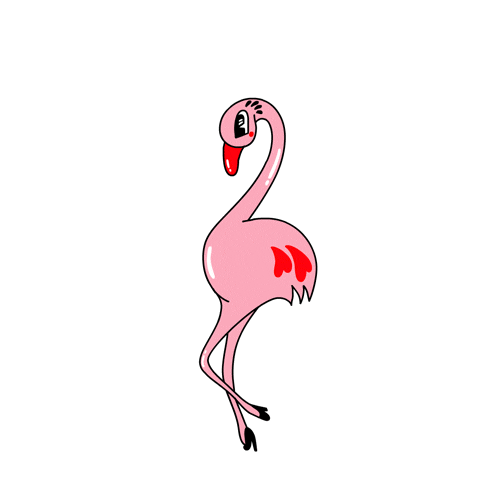  Flamingo Showgirl illustration for the recent Old Navy Fall 13 campaign directed by Roman Coppola. Animation and Gif by Andy Baker 