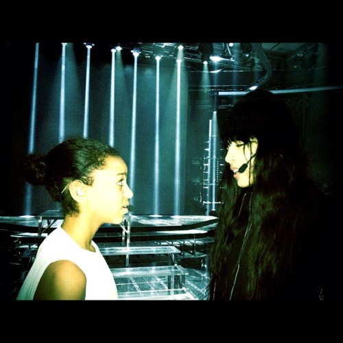 From Ambra Succi&#8217;s Instagram: &#8220;Loreen &amp; Awa at X-Factor finals rehearsning with me&#8221;