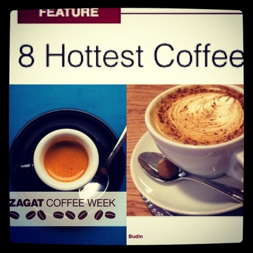 Thanks to @zagat for including us on the list of &#8220;8 Hottest Coffee Shops in NYC&#8221;! @budinnyc #budinnyc (at BÚÐIN NYC)