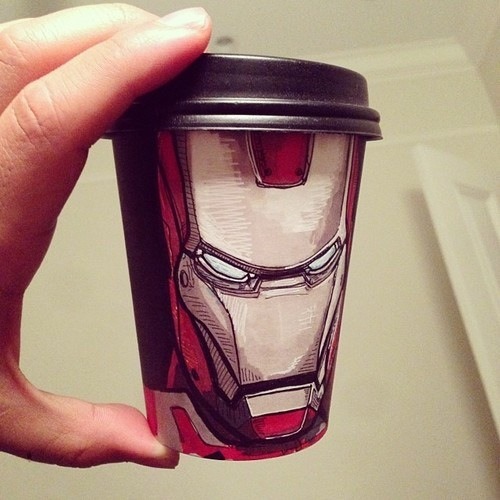 Paper Coffee Cups Turned Into Works of Art