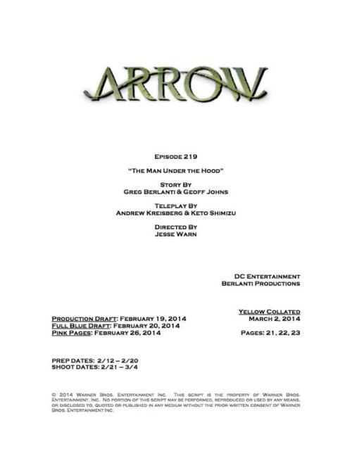 Spoilers Saison 2 Arrow - Page 4 Tumblr_n2o7j9hd1E1sqk7opo1_500