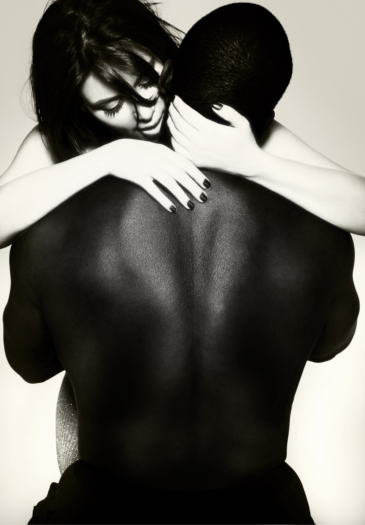 graycup: mightseehell: Kim Kardashian and Kanye West for L’Officiel Homme magazine by Nick Knight omg this is actually beautiful 
