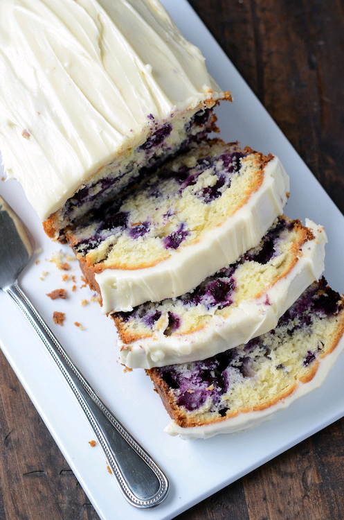 verticalfood: Blueberry Lime Cream Cheese Pound Cake 