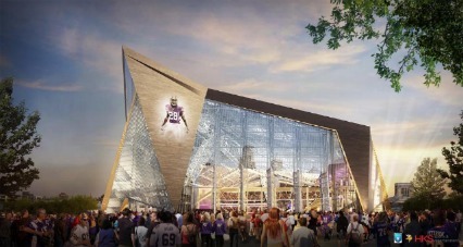 Minnesota's owners needed more cash in order to make the new stadium looks like this. (Vikings)