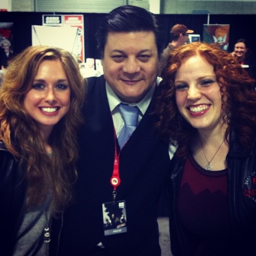 One of my new fave people in the world @enchantma, her friend Lauren &amp; I. #nycc