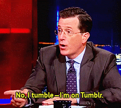 Stephen Colbert admits he has a tumblr