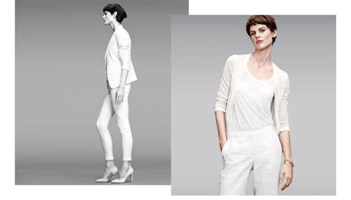 Saskia de Brauw Gets Moving for H&M's "White on White" Style Update