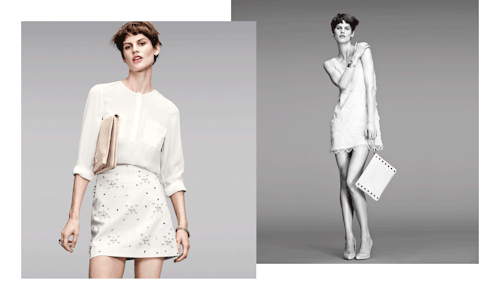 Saskia de Brauw Gets Moving for H&M's "White on White" Style Update