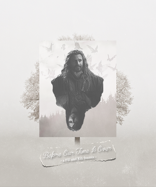 ohnymeria: ♛ Before Our Time Is Over - a Fili and Kili fanmix Just brotherly love and family feels, nothing else! Rainbows and unicorns in the beginning, but prepare to cry later on. I’d recommend tissues and some hot chocolate. My music taste is weird, so you have been warned xoxo. 1. Learn Me Right - Birdy | 2. Touch The Sky - Julie Fowlis | 3. Hey Ho - The Lumineers | 4. Stardust - Lena | 5. I Won’t Give Up - Madilyn Baily (cover) | 6. Turn To Stone - Ingrid Michaelson | 7. The Call - Regina Spektor | 8. A Thousand Years - Christina Perrie | 9. If I Lose Myself - One Republic | 10. Wherever You Will Go - Charlene Soraia | 11. If I Die Young - The Band Perry | 12. Somebody To Die For - Hurts | 13. Hall Of Fame - The Script feat. Will.I.Am Listen to it on 8tracks. 