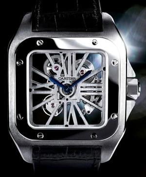 Cartier Santos 100 Squelette Watch