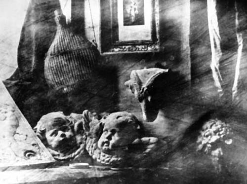 Louis Jacques Daguerre. Untitled (The first daguerreotype, plaster casts on window sill). 1837