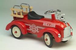 Vintage Fire Truck Toys: Sure, I love things that talk, light up, play music, and have lots of bells and whistles, but I’m totally intrigued by these old school fire trucks. (via Babygadget)   - Baby J. Nuborn, Current Events