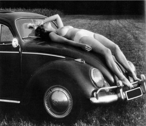 Эротические фотошедевры 1950-х Girls and Cars