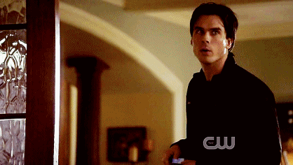 Damon: Change of plans. You babysit. Hey, you should get out enjoy the sun. Oh, wait, you can&#8217;t.