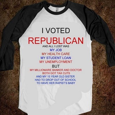 I voted Republican and all I got was a lousy t-shirt