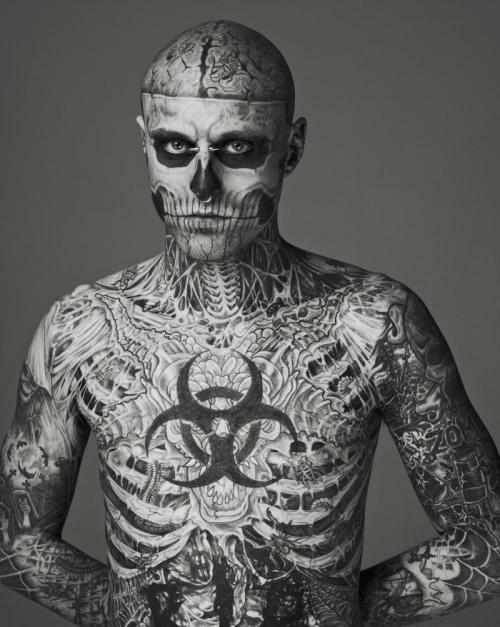 Rick Genest (born August 7, 1985) is a Canadian model born in...