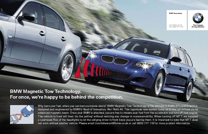 BMW Magnetic Tow Technology
Happy April Fool&#8217;s Day!