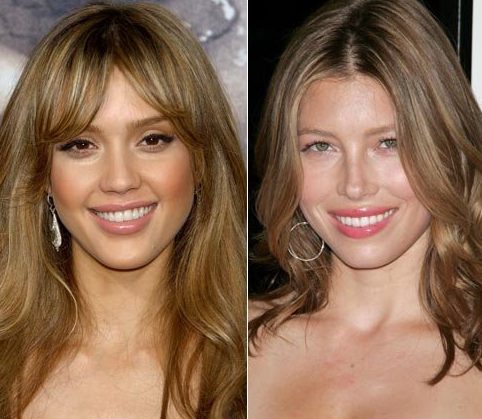 I wonder if anyone has figured out which one&#8217;s Jessica Alba and which one&#8217;s Jessica Biel?
I never can tell.