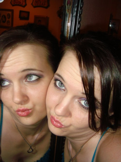 this one was submitted with the caption &#8220;Ms Duckface posing with her true love.&#8221;