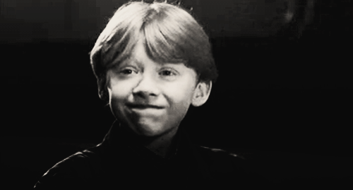  It’s Ron’s first time to Hogwarts, as well! 