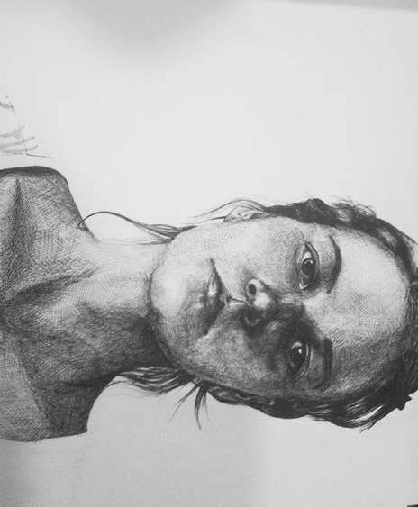 Self-portrait in micron pen. :)