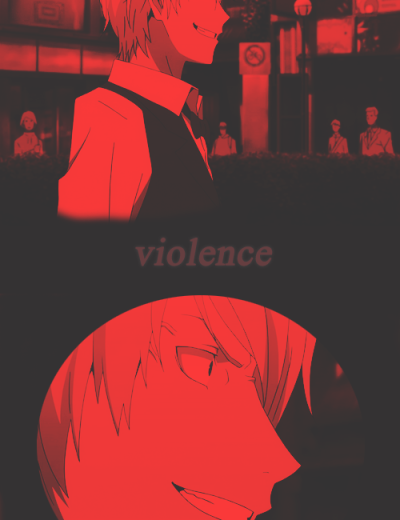  He is violence personified. It’s what he lives and breathes. Simply put, he is the very definition of violence. 