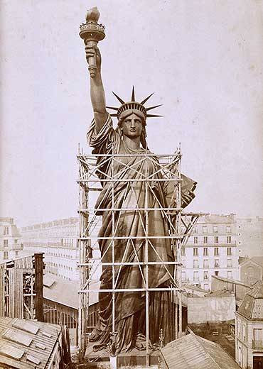 France gives statue to the united states as a friendship token