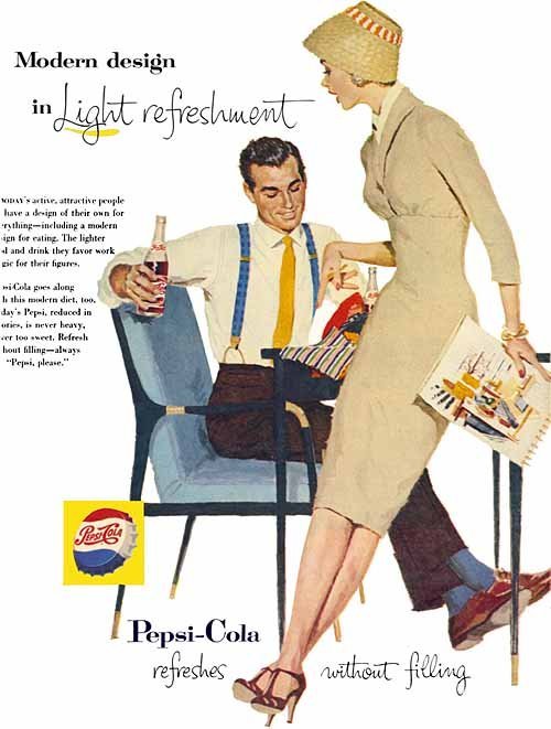 Illustrated Pepsi Ads, 1950s