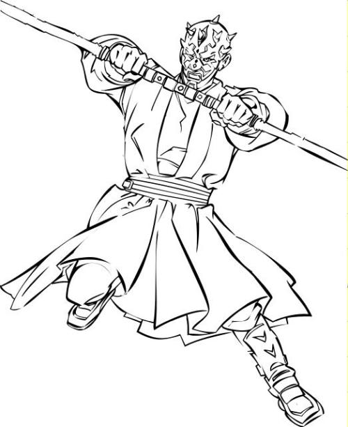 darth maul coloring pages - photo #4