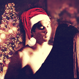 Damon: "How do I look in my Santa hat?"