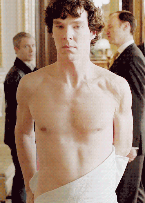 I&#8217;d like to direct your attention to Sherlock&#8217;s chest hair. You&#8217;re welcome.