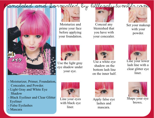 Yun Shock Blog: Pastel goth makeup tutorial