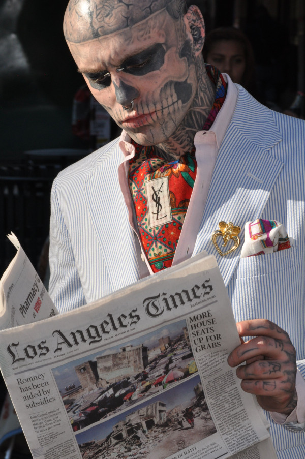 Zombie boy tattoo man