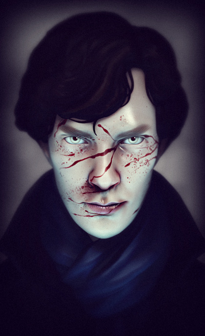 morehandclaps: kalloblog: If I have a somewhat legitimate reason to add blood to anything, I will. He looked so pretty when youknowwhat. I kinda want to high five the makeup-artist. Duuuude, your 3D skills continue to amaze me. So cool. 