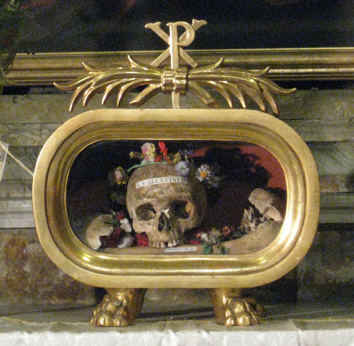 Image result for skull of st. valentine
