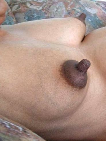 Large nipple with milk