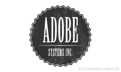 logo Adobe estilo hipster