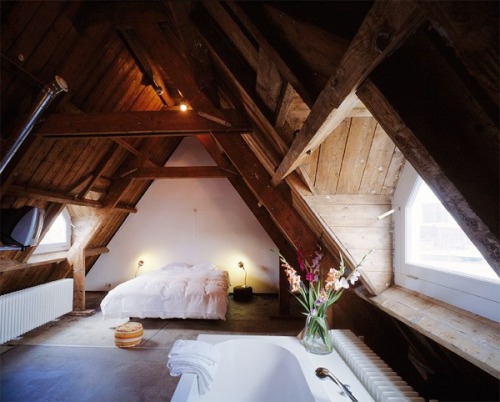 Amazing attic interior design
