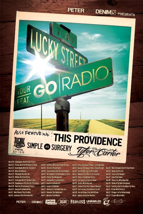 The updated Go Radio tour poster. Both Tonight Alive and There For Tomorrow recently dropped off the tour and This Providence jumped on. Will you still attend?