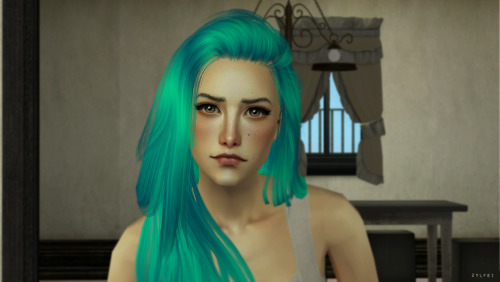 Absynthe Bernstein (I swear I can use this hair on every sim I have, I just love it so so much) 