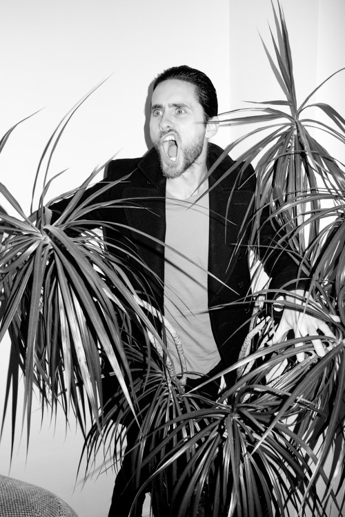 Jared Leto behind a plant #2