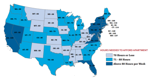 sarahlee310: How Many Minimum Wage Hours Does It Take To Afford A Two-Bedroom Apartment In Your State? For everyone who talks about picking yourself up by your bootstraps, please note the exact number of hours it takes to back those up.