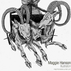 Maggie Hanson I draw comics and illustrations with a variety of influences, from history to horror to general nerdy culture. A portfolio website is impending, but for now you can follow me on my personal tumblr or on my deviantart (username octobun).