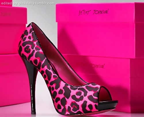 pink animal print shoes